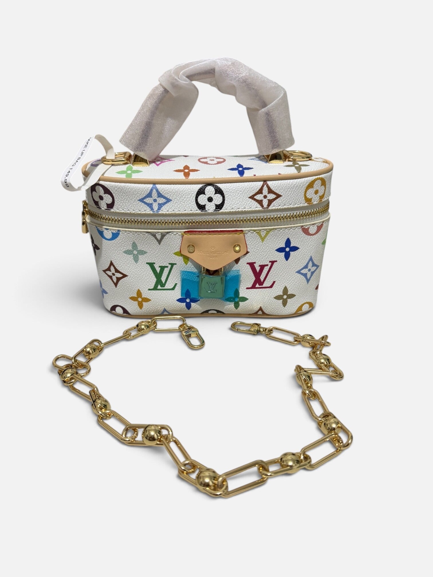 LV Multicolore Monogram Vanity Case (White)