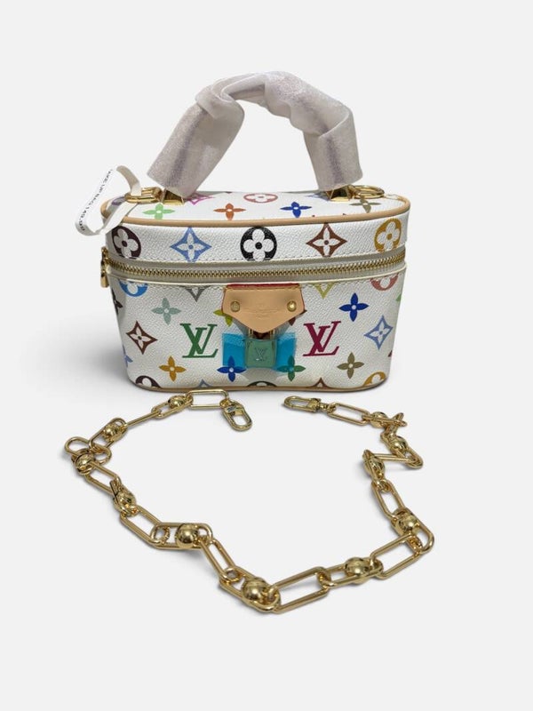 LV Multicolore Monogram Vanity Case (White)