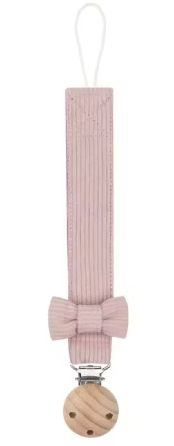 Attache tétine style velours