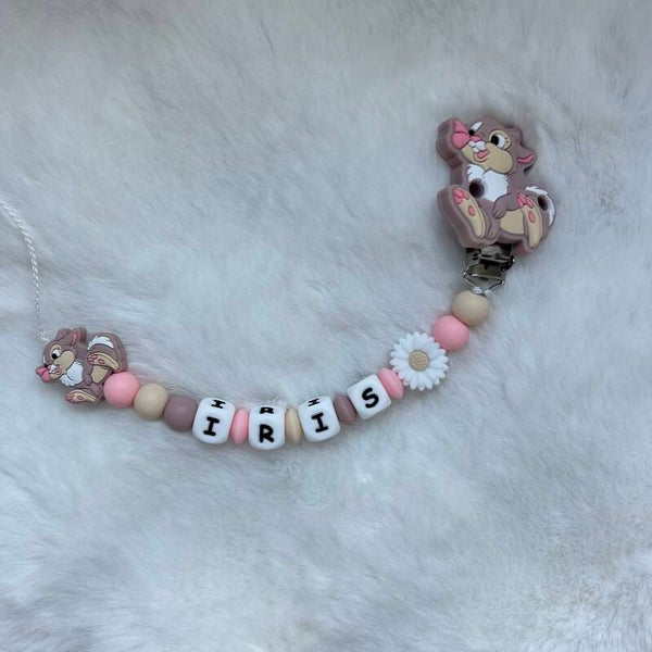 Attache tétine Miss Bunny