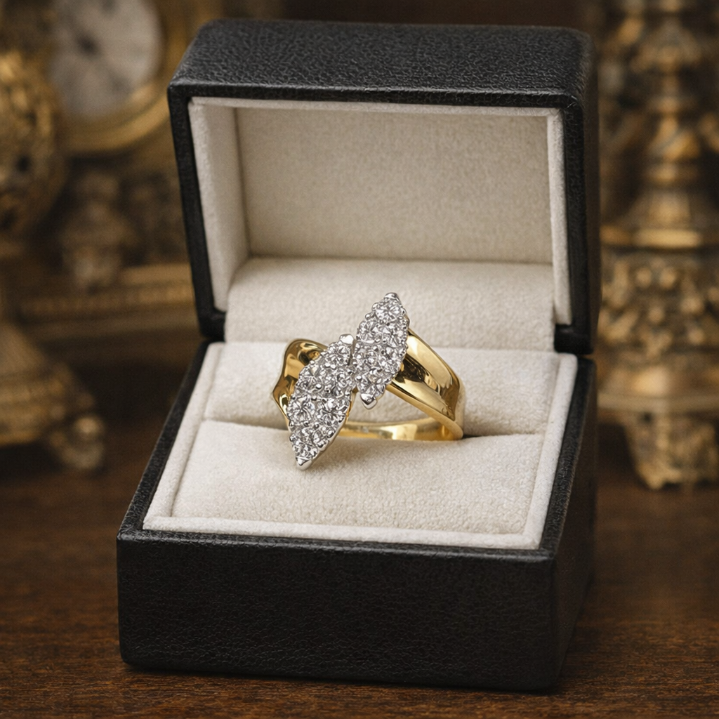 ❤Exklusiver 750 Gelbgold Diamantring 1,20 ct. Brillanten