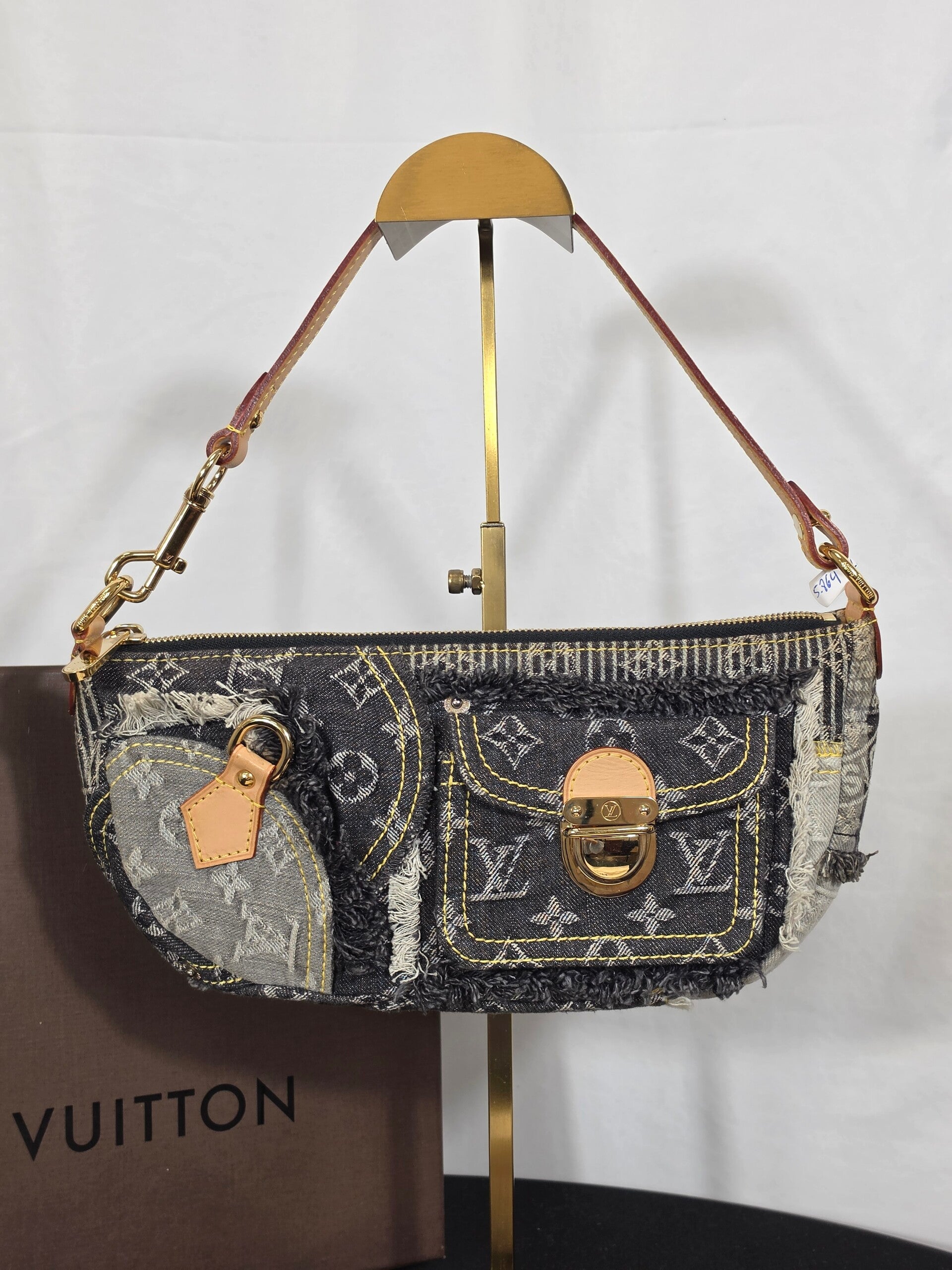 Louis Vuitton Monogram Denim Patchwork Pochette - Limited Edition 2007