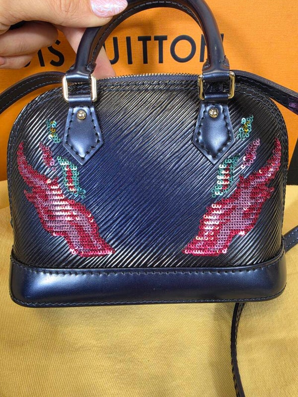 Louis Vuitton Nano Alma Epi Sequins Flame Blue Nuit – Limited Edition 2017