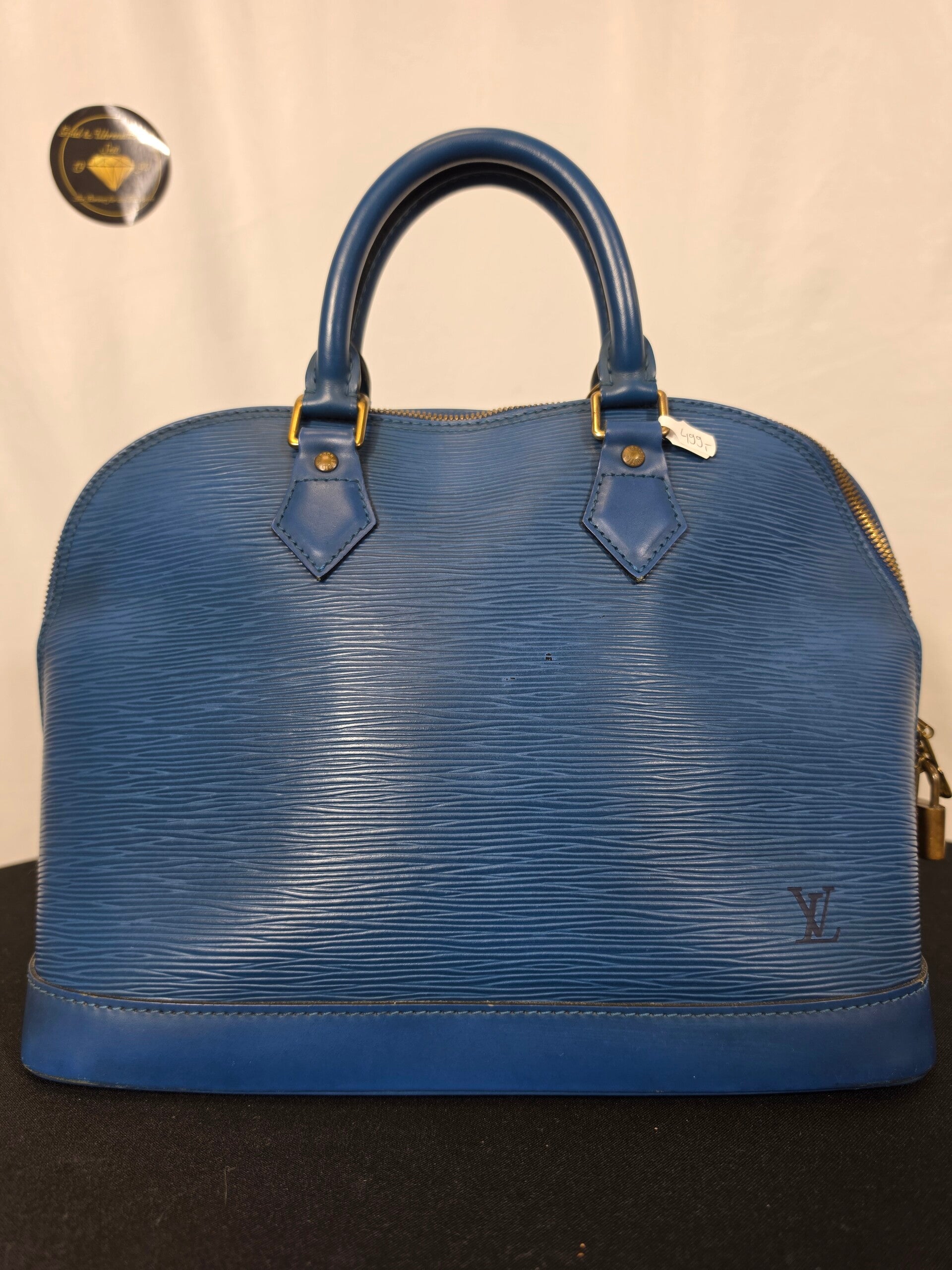 Louis Vuitton Alma MM – Epi Leder Blau – Vintage 1999