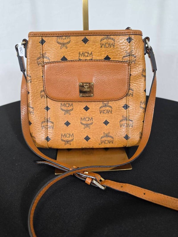 MCM Visetos Umhängetasche – Cognac/Braun – Vintage – 8/10
