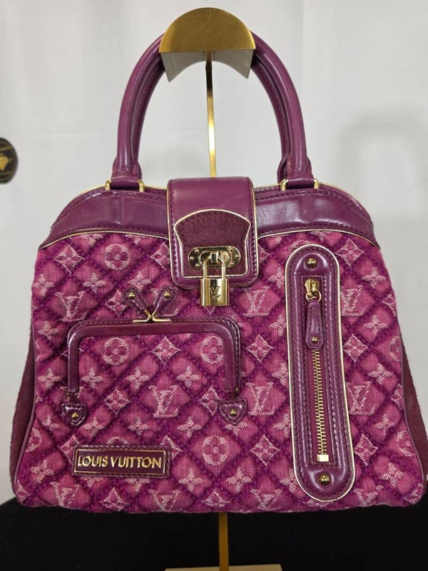 Louis Vuitton Monogram Quilted Denim Linda Fuchsia – Limited Edition 2006 – Marc Jacobs Ära – 9/10