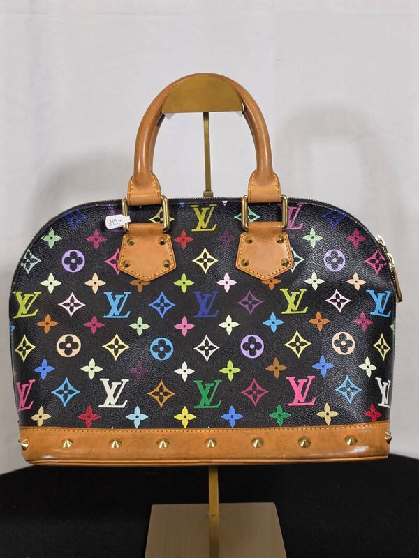 Louis Vuitton x Takashi Murakami Monogram Multicolore Alma PM – Noir – 2003 – 8/10