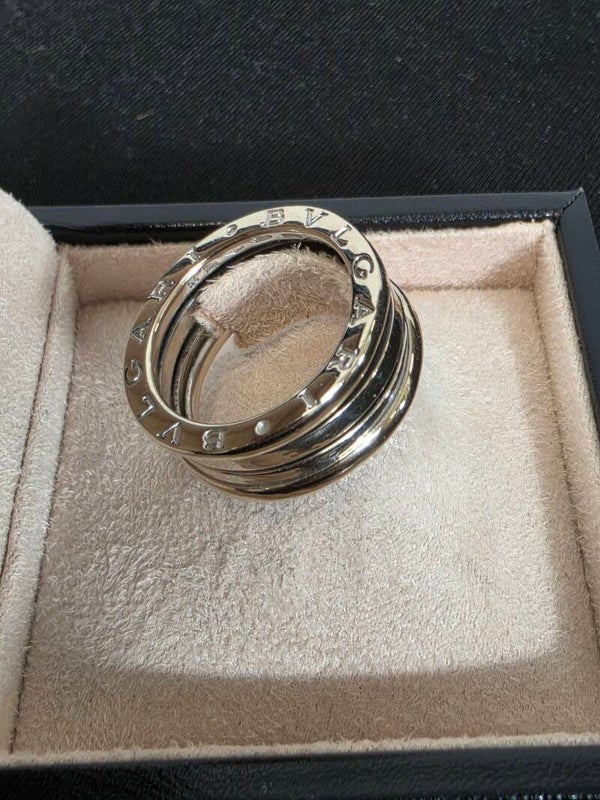 Bvlgari B.zero1 3-Band Ring – 18 Karat Weißgold – Größe 54 – 8,58 g – sehr guter Zustand