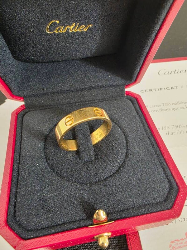 Cartier LOVE Ring – klassisches Modell – 750er Gelbgold – Größe 67 – Full Set mit Originalpapieren