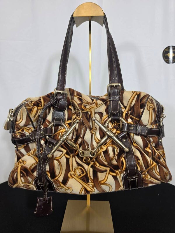 Gucci 85th Anniversary Horsebit Boston Bag – Velvet Bridle Print – Limited Edition 2006 – 8,5/10