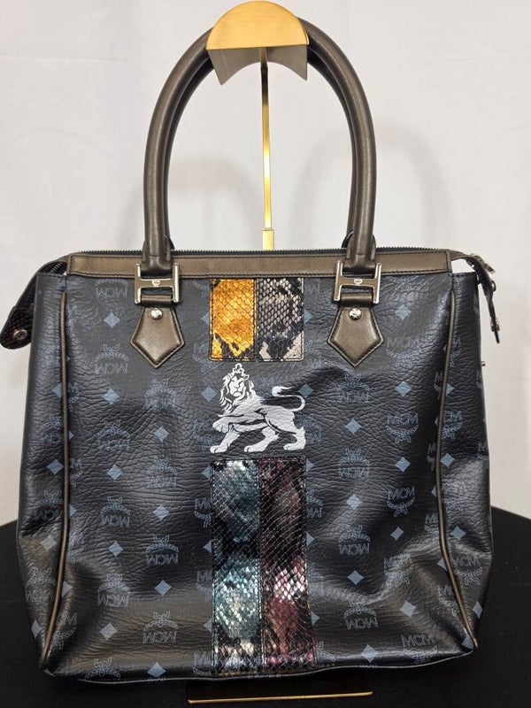 MCM PRINCESS LION VISETOS TOTE – EXOTIC-LEDER-AKZENTE – 10/10