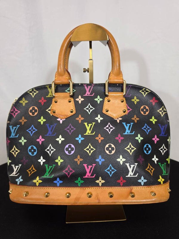 LOUIS VUITTON × TAKASHI MURAKAMI MONOGRAM MULTICOLORE ALMA PM NOIR – 2003