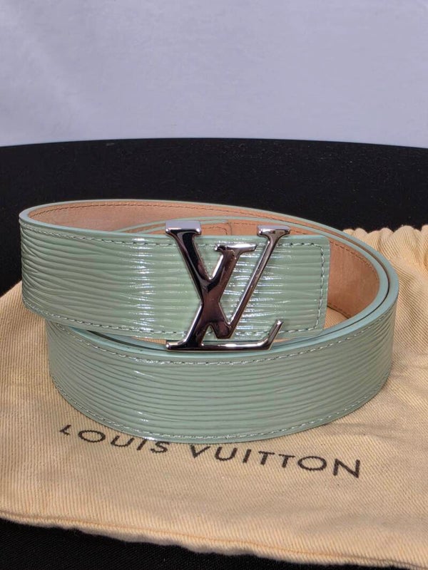 LOUIS VUITTON LV INITIALES EPI ELECTRIC GÜRTEL – HELLGRÜN – 80 CM – 2013