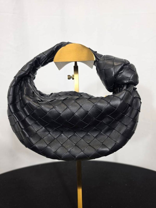 BOTTEGA VENETA MINI JODIE – INTRECCIATO – SCHWARZ – 8/10