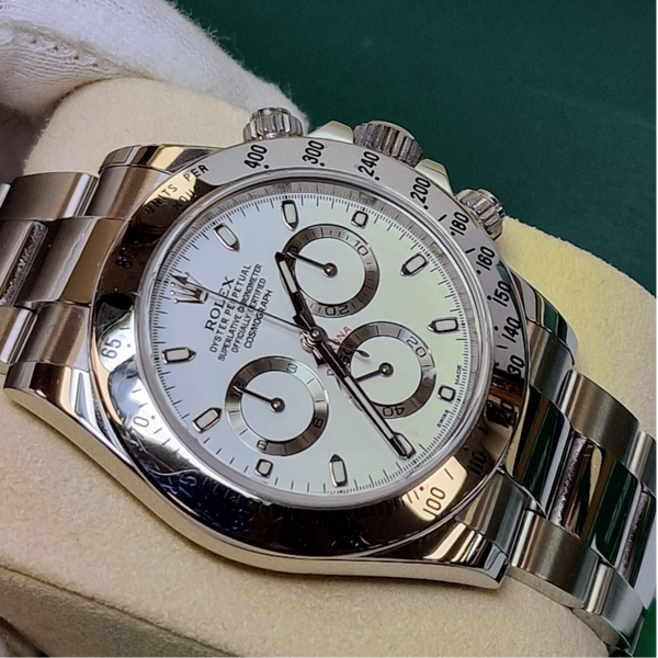 ❤Rolex Cosmograph Daytona Stahl - Weißes Ziffernblatt - Full Set