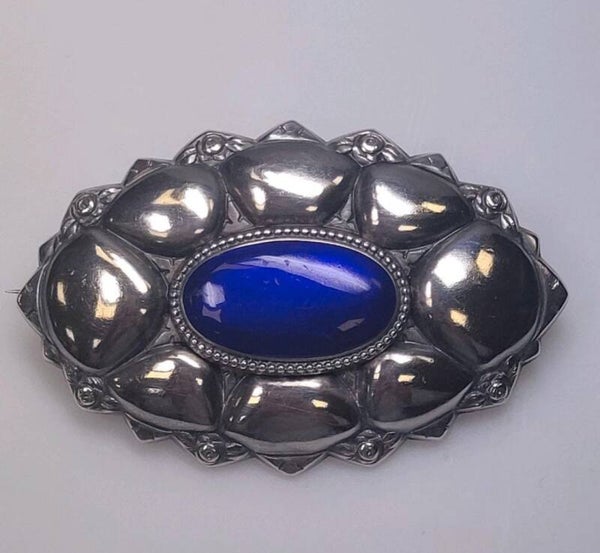 ❤Antike Jugendstil Brosche aus 800er Silber von Hermann Bauer