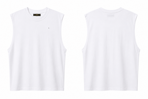 Camiseta Sin Mangas 100% Algodón