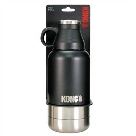 KONG DUO DAY TREK DRINKFLES RVS ZWART 910 ML