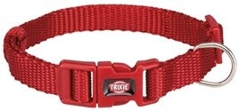 TRIXIE HALSBAND HOND PREMIUM ROOD 22-35X1 CM