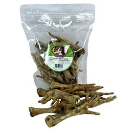 PETSNACK KIPPENPOTEN GEROOKT BRUIN 200 GR