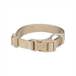 TRIXIE HALSBAND HOND PREMIUM ZAND TAUPE 40-65X2,5 CM