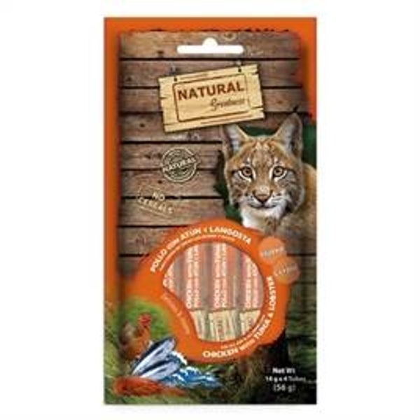 NATURAL GREATNESS CREAMY CHICKEN WITH TUNA AND LOBSTER IMMUNE SUPPORT 4X14 GR