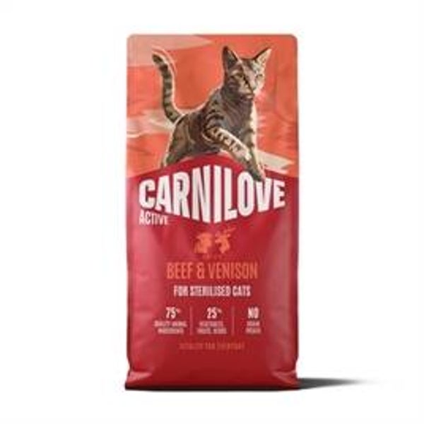 CARNILOVE ACTIVE ADULT STERILISED ALL BREEDS BEEF / VENISON 6 KG