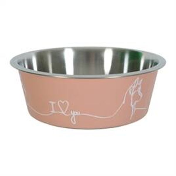 ZOLUX LOVE VOERBAK HOND ROZE 17,8 CM 1,2 LTR