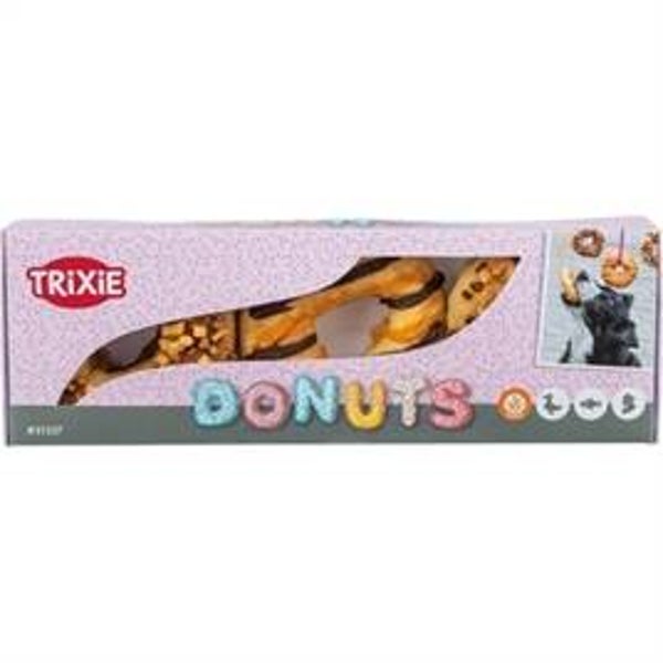 TRIXIE DONUTS EEND / KIP / KABELJAUW 9 CM 55 GR 3 ST