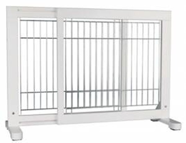 TRIXIE AFSLUITHEK UITSCHUIFBAAR WIT 65-108X61 CM