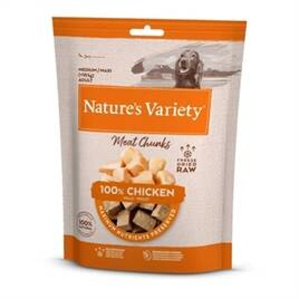 NATURES VARIETY FREEZE DRIED CHUNKS CHICKEN 50 GR