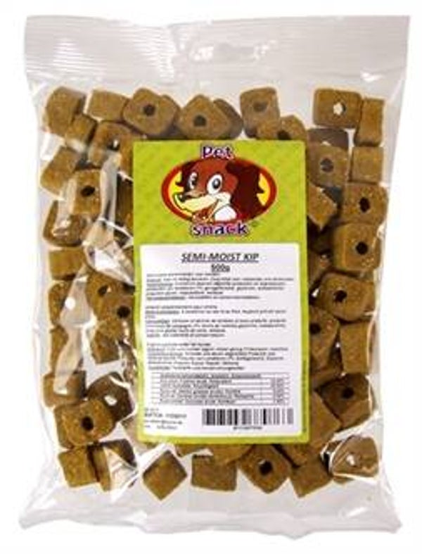 PETSNACK SEMI-MOIST KIP 10X500 GR