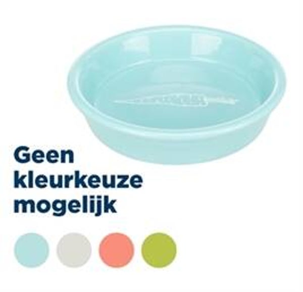 TRIXIE VOERBAK WORTELMOTIEF KERAMIEK ASSORTI 14 CM 200 ML