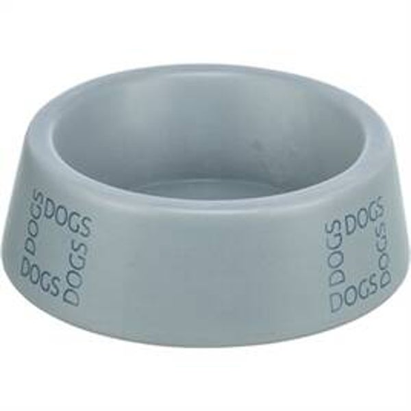 TRIXIE VOERBAK / DRINKBAK HOND DOGS KERAMIEK GRIJSBLAUW 1 LTR 20 CM