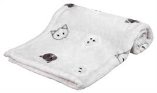 TRIXIE DEKEN MIMI SOFTPLUCHE LICHTGRIJS 70X50X3 CM