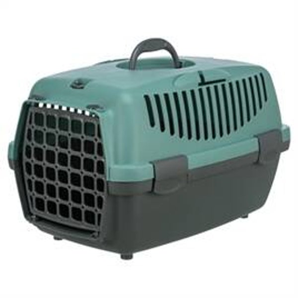 TRIXIE VERVOERSBOX CAPRI 1 DONKERGRIJS / PETROL 32X48X31 CM