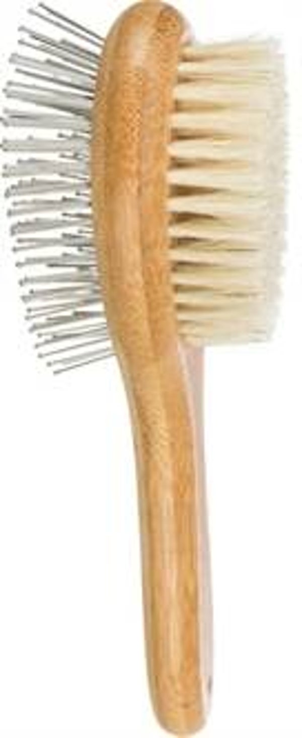 TRIXIE BORSTEL DUBBELZIJDIG BAMBOE 19X5 CM