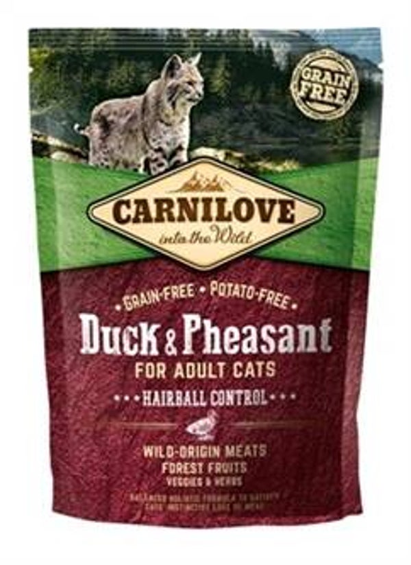 CARNILOVE DUCK / PHEASANT HAIRBALL 400 GR