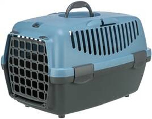 TRIXIE REISMAND CAPRI DONKERGRIJS / PASTELBLAUW 32X31X48 CM