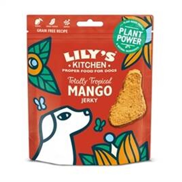 LILY'S KITCHEN DOG ADULT TOTALLY TROPICAL MANGO JERKY 70 GR