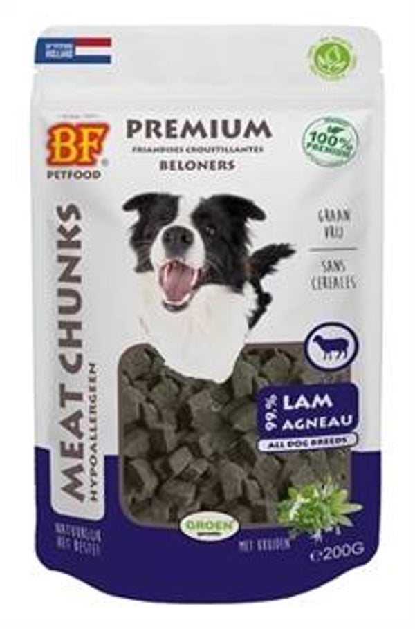 BF PETFOOD MEAT CHUNKS LAM 200 GR