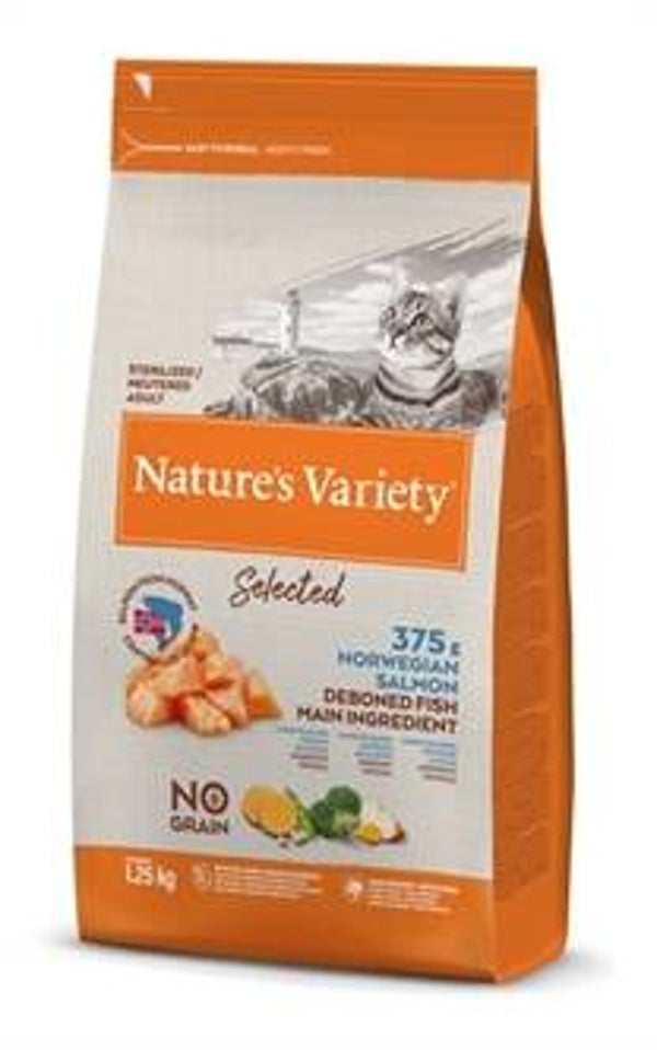 NATURES VARIETY SELECTED STERILIZED NORWEGIAN SALMON 1,25 KG