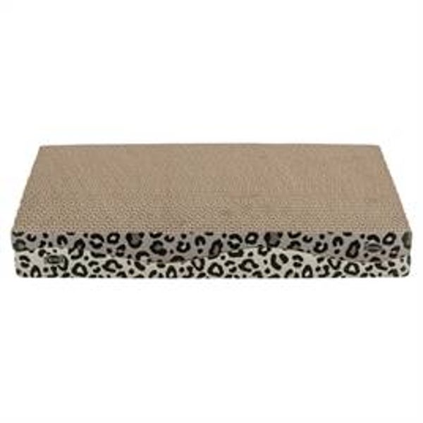 TRIXIE KRABPLANK LEO KARTON PANTERPRINT MET KATTENKRUID / CATNIP 44X25X6 CM 2 ST