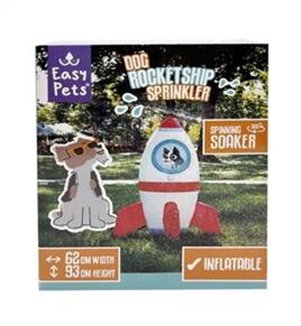 EASYPETS SUMMER ROCKETSHIP SPRINKLER 60X55X93 CM