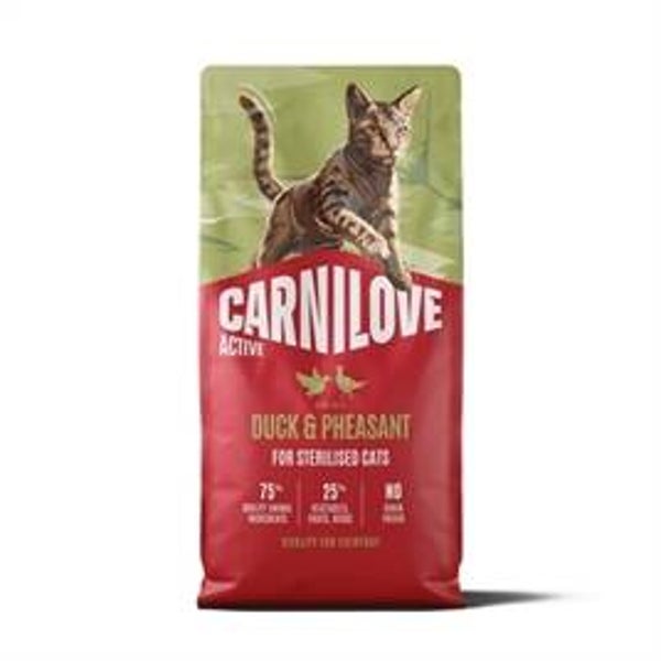 CARNILOVE ACTIVE ADULT STERILISED ALL BREEDS DUCK / PHEASANT 6 KG