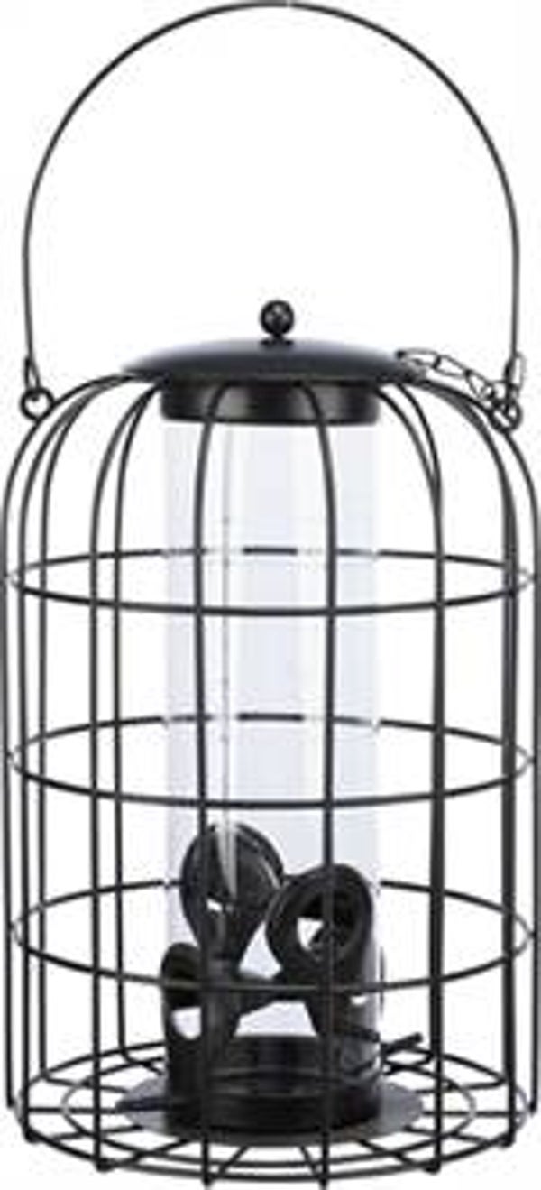 TRIXIE VOERDISPENSER MET GAASBESCHERMING ZWART 26X17X17 CM