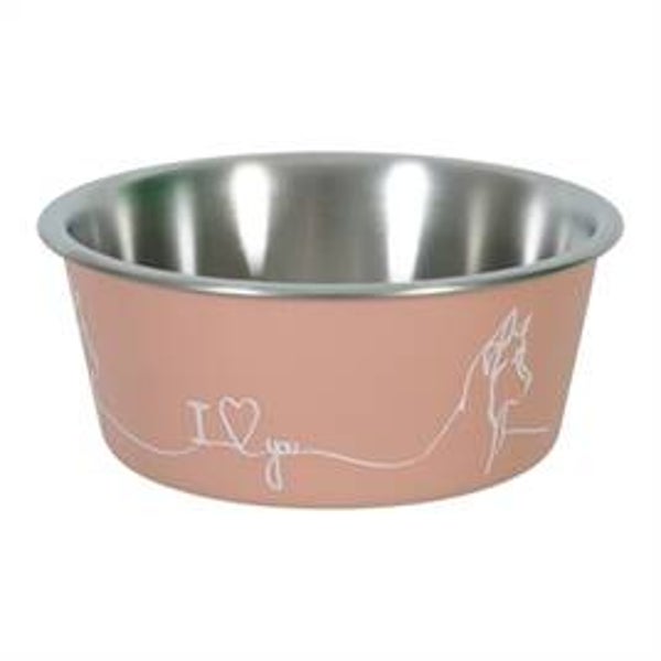 ZOLUX LOVE VOERBAK HOND ROZE 20,6 CM 1.7 LTR
