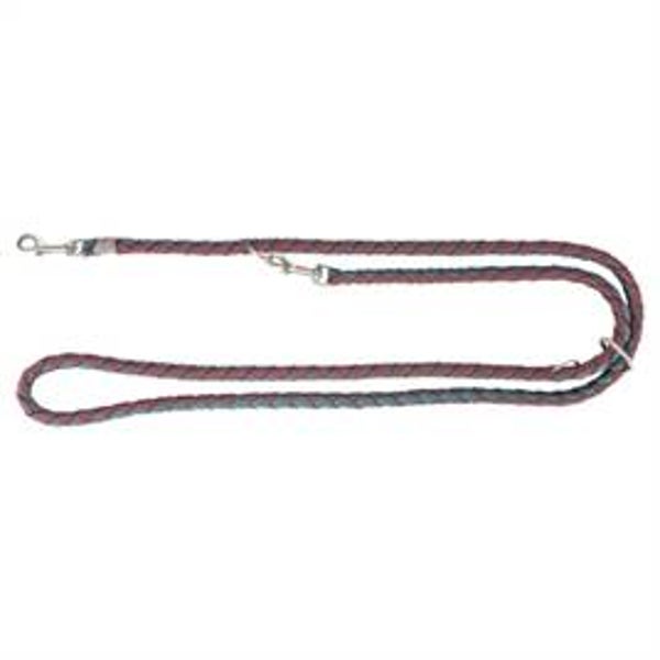 TRIXIE HONDENRIEM CAVO VERSTELBAAR SANGRIA / PETROL 200X1,8 CM