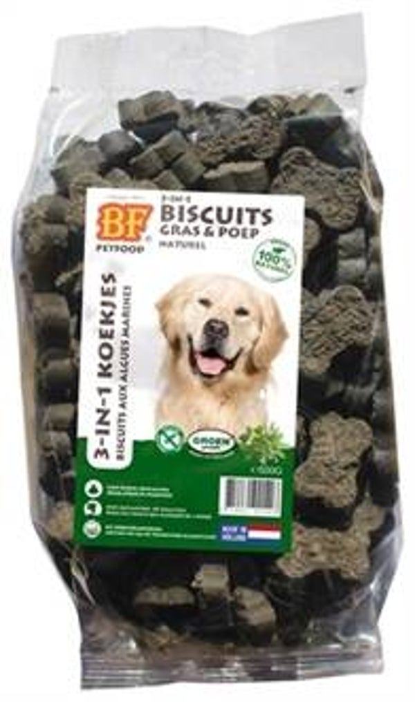 BF PETFOOD 3 IN 1 HONDENMINERALENKOEKJES KRUIDEN 500 GR