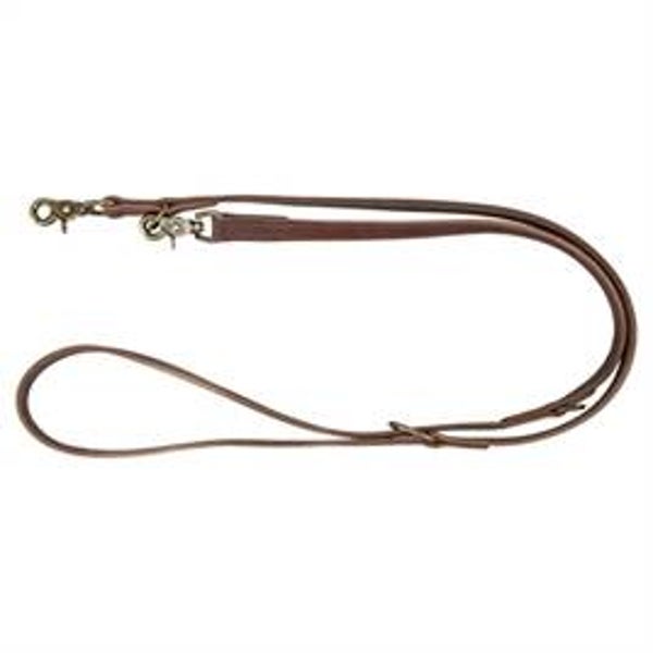 TRIXIE HONDENRIEM RUSTIC VERSTELBAAR VETLEER DONKERBRUIN 200X2,5 CM